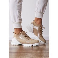 Beżowe Sneakersy Athizithe. Brązowe sneakersy damskie Renee. W wyprzedaży za 89,99 zł.