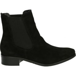 Botki - 25244 CAM NER. Czarne botki damskie skórzane Venezia. Za 299,00 zł.