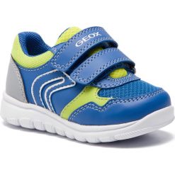 Sneakersy GEOX - B Xunday B. B B921BB 0BC14 C4344 M Royal/Lime. Niebieskie trampki chłopięce Geox, bez wzorów, ze skóry ekologicznej, na rzepy. W wyprzedaży za 149,00 zł.