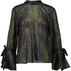 Bluzki damskie: Warehouse RAINBOW SHIMMER TIE BACK Bluzka black