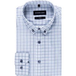 Koszula SIMONE KDWS000275. Szare koszule męskie Giacomo Conti, m, bez wzorów, z materiału, button down, bez rękawów. Za 229,00 zł.