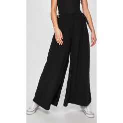 Answear - Spodnie. Czarne legginsy damskie ANSWEAR, s, z haftami, z poliesteru. W wyprzedaży za 69,90 zł.