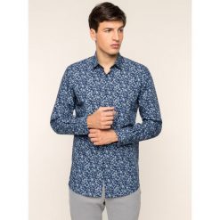 Koszula Karl Lagerfeld 605003 592641. Niebieskie koszule męskie KARL LAGERFELD, m, bez wzorów, z bawełny, casualowe, bez kołnierzyka, bez rękawów. W wyprzedaży za 289,00 zł.