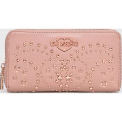 Love Moschino - Portfel. Różowe portfele damskie marki Love Moschino, z materiału. Za 479,90 zł.