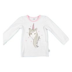 Mmdadak Koszulka Dziewczęca Unicorn 86 Biały. Białe bluzki dziewczęce marki Mmdadak. Za 33,00 zł.