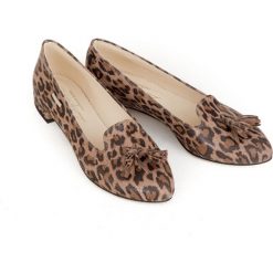 Balerinki w szpic - skóra naturalna - model 045 - kolor panterka. Szare baleriny damskie Zapato, bez wzorów, z jeansu, klasyczne, bez obcasa, na obcasie. W wyprzedaży za 173,40 zł.