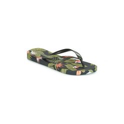 Japonki Ipanema I LOVE TROPICAL. Zielone klapki damskie marki Ipanema, bez wzorów, bez obcasa. Za 109,00 zł.