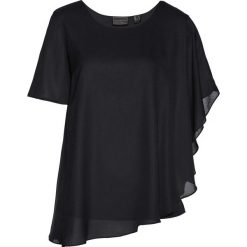 Tunika bonprix czarny. Czarne tuniki damskie marki bonprix, bez wzorów, bez kołnierzyka, bez rękawów. Za 79,99 zł.