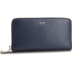 Duży Portfel Damski DKNY - Bryant New Zip Around R8313658 Navy NVY. Niebieskie portfele damskie DKNY, ze skóry. Za 549,00 zł.