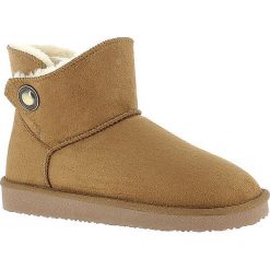 Buty zimowe damskie: Zimowe botki „Cayuga” w kolorze jasnobrązowym