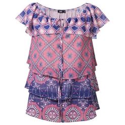 Desigual Damska bluzka Blus Khan Marino 19SWBW82 5001 (rozmiar S). Bluzki damskie Desigual, s, bez wzorów, bez kołnierzyka, bez rękawów. W wyprzedaży za 134,00 zł.
