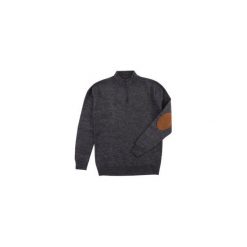 Sweter męski klasyczny. Czarne swetry klasyczne męskie TXM, m, z klasycznym kołnierzykiem. Za 39,99 zł.