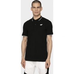 Koszulka polo męska TSM302 - głęboka czerń. Koszulki męskie s, z bawełny. Za 59,99 zł.