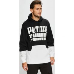 Puma - Bluza. Czarne bluzy męskie marki Puma, xl, z nadrukiem, z bawełny, z kapturem. W wyprzedaży za 219,90 zł.