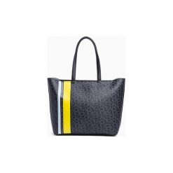 Torby na ramię Calvin Klein Jeans K60K60508 MONOGRAM EW SHOPPER. Czarne torby damskie na zakupy Calvin Klein Jeans, bez wzorów, z jeansu, na ramię, bez dodatków. Za 475,45 zł.