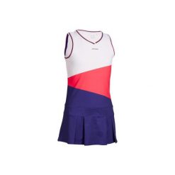Sukienka tenisowa 500 dla dziewczynek. Białe sukienki dziewczęce ARTENGO, bez wzorów, z elastanu, eleganckie, bez rękawów, sportowe. Za 59,99 zł.