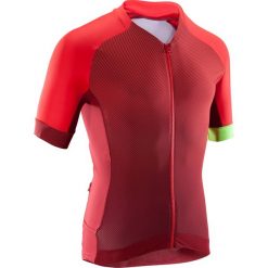 Koszulka na rower MTB XC Light męska. Czerwone koszulki męskie ROCKRIDER, xl, bez wzorów, z elastanu, na fitness i siłownię. Za 199,99 zł.