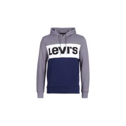 Bluzy Levis COLORBLOCK HOODIE. Niebieskie bluzy męskie Levi's®, s, bez wzorów, bez kołnierzyka, bez rękawów, bez kaptura. Za 271,20 zł.