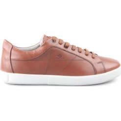 Geox JHarrod Tenisówki Brązowy. Pomarańczowe trampki męskie Geox, bez wzorów, ze skóry, bez zapięcia. Za 430,95 zł.