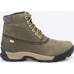 Sorel - Buty Paxson. Szare buty trekkingowe męskie marki Sorel, z materiału, na sznurówki, outdoorowe. W wyprzedaży za 319,90 zł.