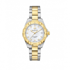 ZEGAREK TAG HEUER AQUARACER LADY QUARTZ WBD1322.BB0320. Białe zegarki damskie marki TAG HEUER, złote. Za 11290,00 zł.