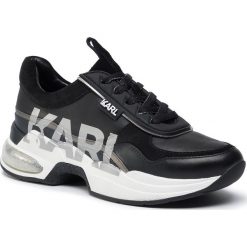 Sneakersy KARL LAGERFELD - KL61723 Black. Czarne półbuty damskie KARL LAGERFELD, ze skóry. W wyprzedaży za 649,00 zł.