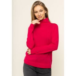 Golf TOMMY HILFIGER Jakayla WW0WW26762. Różowe swetry damskie TOMMY HILFIGER, m, bez wzorów, z wełny, bez rękawów, bez kaptura. W wyprzedaży za 369,00 zł.