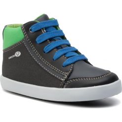 Sneakersy GEOX - B Gisli B. C B941NC 054AU C0016 D Black/Green. Czarne trampki chłopięce Geox, bez wzorów, ze skóry ekologicznej, bez zapięcia. W wyprzedaży za 159,00 zł.