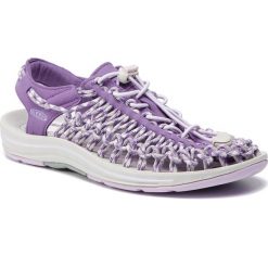 Sandały KEEN - Uneek 3C 1014719 Purple Heart/Lavender Fog. Fioletowe klapki damskie marki Keen, bez wzorów, z tworzywa sztucznego, sportowe, bez obcasa, bez zapięcia, outdoorowe. W wyprzedaży za 229,00 zł.