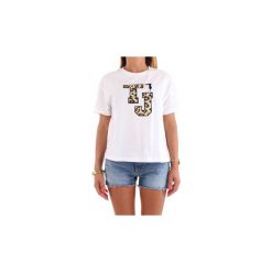 T-shirty z krótkim rękawem Trussardi 56T00100-1T001632. Białe t-shirty damskie Trussardi, m. Za 260,61 zł.
