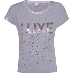 T-shirt DEHA EXPRESSION Szary. Szare t-shirty damskie marki Deha, z satyny, glamour. Za 99,00 zł.