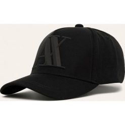 Armani Exchange - Czapka. Niebieskie czapki męskie Armani Exchange, bez wzorów, z bawełny. Za 239,90 zł.