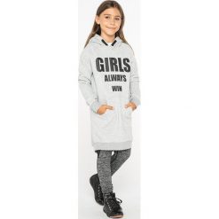 Lemon Explore - Bluza dziecięca 122-164 cm. Szare bluzy dziewczęce marki LEMON explore, z nadrukiem, z bawełny, bez rękawów, z kapturem. W wyprzedaży za 59,90 zł.
