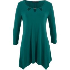Tunika shirtowa, rękawy 3/4 bonprix zielony głęboki. Czarne tuniki damskie marki DOMYOS, z bawełny, street. Za 89,99 zł.