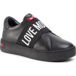 Sneakersy LOVE MOSCHINO - JA15043G1AIF0000 Nero. Czarne półbuty damskie Love Moschino, ze skóry ekologicznej. Za 799,00 zł.