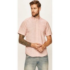 Tom Tailor Denim - Koszula. Pomarańczowe koszule męskie TOM TAILOR DENIM, s, bez wzorów, z bawełny, casualowe, button down, z krótkim rękawem. W wyprzedaży za 149,90 zł.