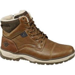 Kozaki męskie Highland Creek brązowe. Brązowe buty zimowe męskie marki Highland Creek, z materiału. Za 159,90 zł.