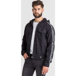 KURTKA ALLEN Guess. Czarne płaszcze męskie Guess, s, z aplikacjami, z bawełny, z kapturem. Za 679,00 zł.