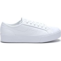 Lacoste Tenisówki Biały. Białe trampki i tenisówki damskie Lacoste, bez wzorów, ze skóry, bez zapięcia. Za 412,95 zł.