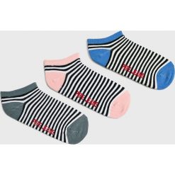 Pepe Jeans - Skarpetki Lesa (3-pack). Niebieskie skarpetki damskie Pepe Jeans, bez wzorów. Za 59,90 zł.