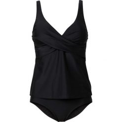 Tankini (2 części) bonprix czarny. Czarne stroje kąpielowe damskie bonprix, bez wzorów. Za 99,99 zł.
