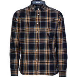 Koszula "Donovan" w kolorze granatowo-żółtym. Żółte koszule męskie xxl, w kratkę. W wyprzedaży za 154,95 zł.