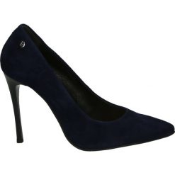 Czółenka - 5043 1217 BLU. Czarne buty ślubne damskie Venezia, ze skóry. Za 299,00 zł.