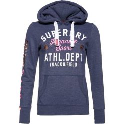 Bluzy damskie: Superdry TRACK & FIELD HOOD Bluza z kapturem mid denim marl