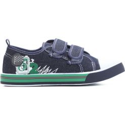 Granatowe Trampki Treat On. Niebieskie buty sportowe chłopięce Born2be, z materiału, młodzieżowe, z okrągłym noskiem. Za 39,99 zł.