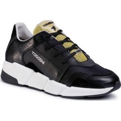 Sneakersy TOGOSHI - TG-12-04-000171 601. Czarne sneakersy męskie Togoshi, na co dzień, bez wzorów, ze skóry, eleganckie, bez zapięcia. W wyprzedaży za 309,00 zł.