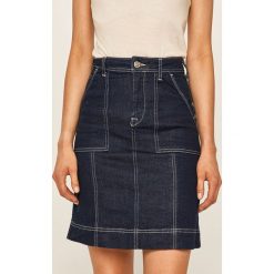 Pepe Jeans - Spódnica jeansowa Paige Work. Niebieskie spódniczki damskie Pepe Jeans, na co dzień, s, bez wzorów, z elastanu, casualowe, z podwyższonym stanem, mini, proste. W wyprzedaży za 239,90 zł.