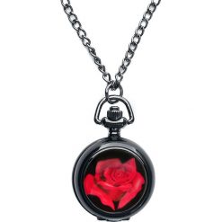 Mysterium® Red Rose Pocket Watch Zegarek - Naszyjnik czarny. Czarne naszyjniki damskie Mysterium®. Za 62,90 zł.