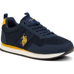 Sneakersy U.S. POLO ASSN. - Exte NOBIL4250S0/MH1 Blu/Yel. Niebieskie sneakersy męskie U.S. Polo Assn., na co dzień, bez wzorów, ze skóry ekologicznej, eleganckie, bez zapięcia. Za 289,00 zł.