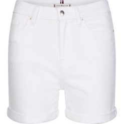 Szorty jeansowe TOMMY HILFIGER Rome WW0WW27414. Białe szorty damskie TOMMY HILFIGER, bez wzorów, z elastanu. Za 399,00 zł.